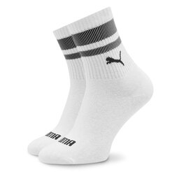 

Набір з 2 пар високих шкарпеток unisex Puma Unisex Heritage 938022 White / Black 02, Білий