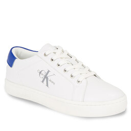 Calvin Klein Jeans Laisvalaikio batai Calvin Klein Jeans Classic Cupsole Laceup Low Lth YM0YM00491 Bright White/Lapis Blue 02V