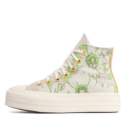 

Кеди Converse Ctas Lift Hi A00652C Desert Sand/Lime Rave/Egret, Бежевий