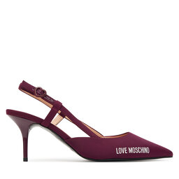 LOVE MOSCHINO Sandali LOVE MOSCHINO JA10267G1NIMX55641 Bordo rdeča