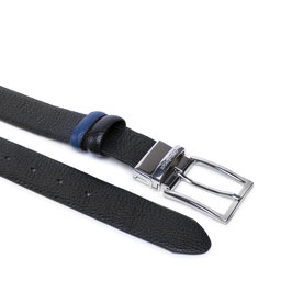 

Чоловічий ремінь Gino Rossi O3M2-011-AW21 Black/Navy, Чорний