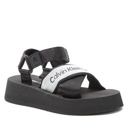 Calvin Klein Jeans Sandale Calvin Klein Jeans Prefresato Sandal YW0YW00671 Black BDS