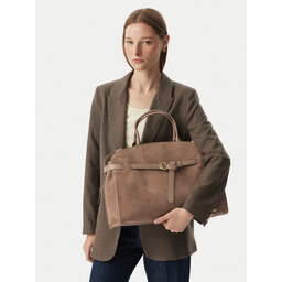 Coccinelle Handtasche Coccinelle TLB Coccinellesabine Suede Bi E1 TLB 18 01 01 Dunkelbeige