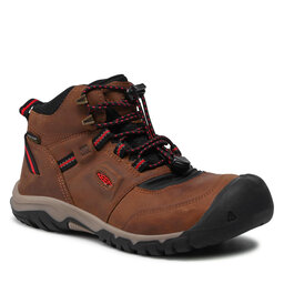 Keen Chaussures de trekking Keen Ridge Flex Mid Wp 1025585 Bison/Red Carpet