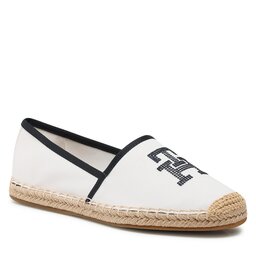 Tommy Hilfiger Espadrillos Tommy Hilfiger Th Embroiderred Espadrille FW0FW07101 Ecru YBL
