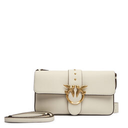 PINKO Handtasche PINKO Love One Classic Slouchy Fl PLTT 104524 A2OX Weiß