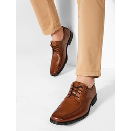 

Туфлі Clarks Tilden Walk 261300957 Dark Tan Leather, Коричневий