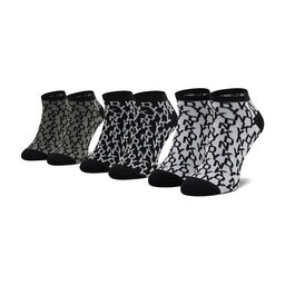DKNY Набор из 3 пар низких мужских носков DKNY Drew S5_6209T_DKY Black/Grey/White