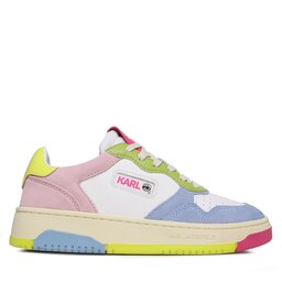 

Снікерcи KARL LAGERFELD KL63020F Off White Lthr W/Multi, Кольоровий