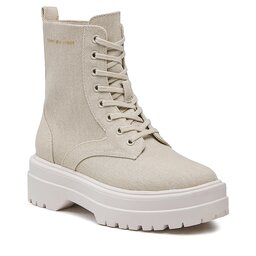 Tommy Hilfiger Schnürstiefeletten Tommy Hilfiger Feminine Essential Canvas FW0FW07357 Classic Beige ACI