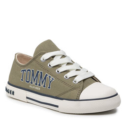 

Кеди Tommy Hilfiger Low Cut Lace-Up Sneaker T3X4-32208-1352 M Military Green 414, Зелений