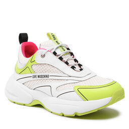 LOVE MOSCHINO Sneakers LOVE MOSCHINO JA15025G1GIQ510A Bianco/Giallo