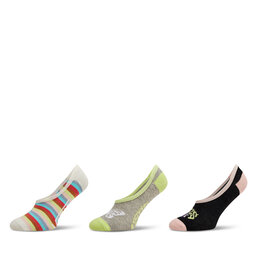 Vans 3er-Set Damen Sneakersocken Vans Spaced Out Canoodle VN000GMPBLK1 Schwarz