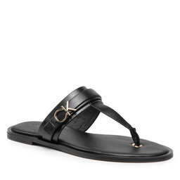 Calvin Klein Джапанки Calvin Klein Almond Flat Tp Slide W/Hdw HW0HW00829 Ck Black BAX