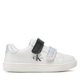 

Снікерcи Calvin Klein Jeans Low Cut Velcro Sneaker V1A9-80467-1355 S White/Silver/Black Y220, Білий