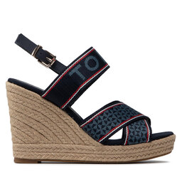

Еспадрильї Tommy Hilfiger Webbing High Wedge Sandal FW0FW06355 Desert Sky DW5, Cиній
