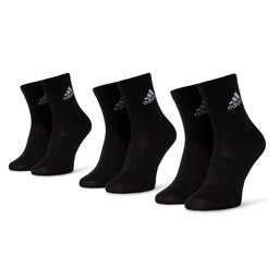 adidas 3er-Set hohe Unisex-Socken adidas Light Crew 3pp DZ9394 Black/Black/Black