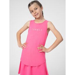 4F 4F Top 4FJSS23TTSHF394 Rosa Regular Fit