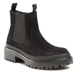 Pollini Členková obuv s elastickým prvkom Pollini SA21204G1FTH0000 Nero