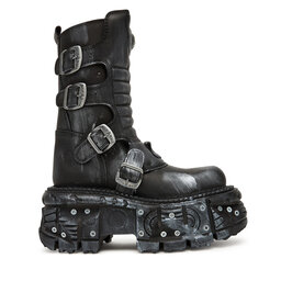 NEW ROCK Μποτάκια NEW ROCK M-373SC-C1 Γκρι