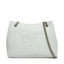Calvin Klein Jeans Torebka Calvin Klein Jeans Sculpted Chain Shoulder Bag LV04K3163G Szary