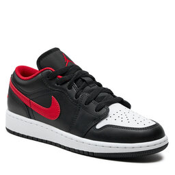 Nike Buty Nike Jordan 1 Low (GS) 553560 063 Black/Fire Red/White