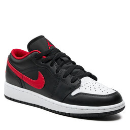 

Взуття Nike Jordan 1 Low (GS) 553560 063 Black/Fire Red/White, Чорний