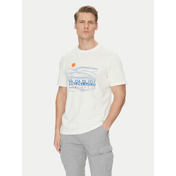 Napapijri Napapijri Majica S-Buti NP0A4INM Bela Regular Fit