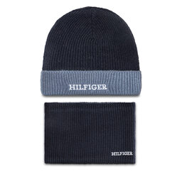 Tommy Hilfiger Completo cappello e scaldacollo Tommy Hilfiger AU0AU01938 Blu scuro