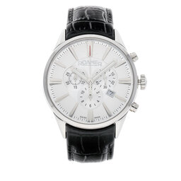Roamer Zegarek Roamer Superior Chrono 508837 41 15 05 Silver/Black