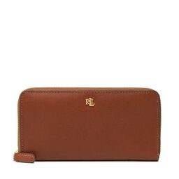 Lauren Ralph Lauren Liels sieviešu maks Lauren Ralph Lauren Zip Cont Wlt 432876730004 Lauren Tan