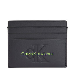 Calvin Klein Jeans Étui cartes de crédit Calvin Klein Jeans Sculpted Cardcase 6Cc Mono K60K611987 Noir