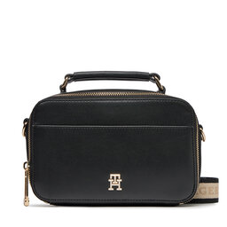 Tommy Hilfiger Handtasche Tommy Hilfiger Iconic Tommy Camera Bag AW0AW15689 Black BDS
