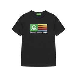 United Colors Of Benetton United Colors Of Benetton T-Shirt 3I1XC10N3 Μαύρο Regular Fit