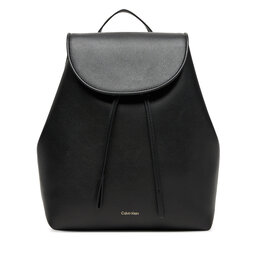 Calvin Klein Σακίδιο Calvin Klein Foil Logo Flap Backpack LV04F3297G Μαύρο