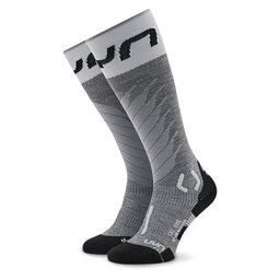UYN Скиорски чорапи UYN S100275 Grey Melange/White G160
