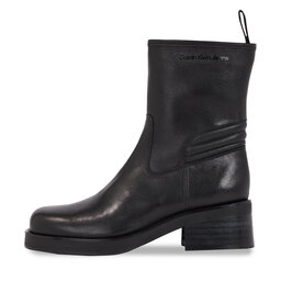 

Ботильйони Calvin Klein Jeans Biker Boot Lth Wn YW0YW01330 Triple Black 0GT, Чорний