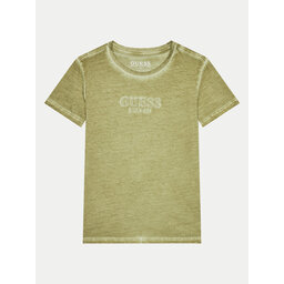 Guess Guess Majica L4GI30 K8HM4 Zelena Regular Fit