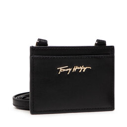 Tommy Hilfiger Kreditinių kortelių dėklas Tommy Hilfiger Essential Leather Cc Holder AW0AW10536 BDS