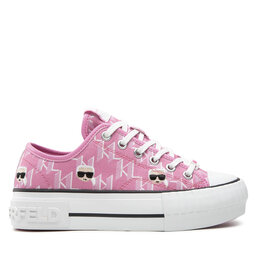 

Кеди KARL LAGERFELD KL60414 Pink Canvas W/Lt Pink, Рожевий