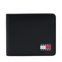 Tommy Jeans Didelė Vyriška Piniginė Tommy Jeans Tjm Heritage Leather Cc Wallet AM0AM13371 Juoda