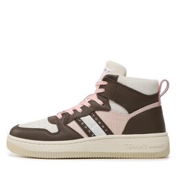 

Снікерcи Tommy Jeans Tjw Retro Basket Ripstop Mix Mc EN0EN02350 Velvet Brown/Ivory GWN, Коричневий