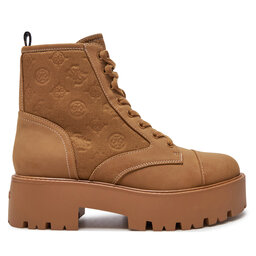 Guess Polokozačky Guess Vaina FLTSLR LEM10 Hnědá