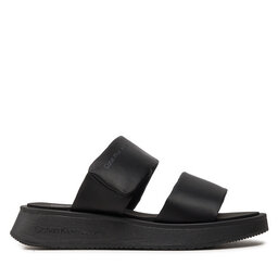 Calvin Klein Jeans Papucs Calvin Klein Jeans Slide Double Strap Sandal Dc YW0YW01355 Fekete
