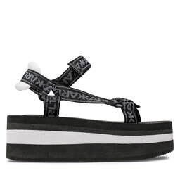 

Босоніжки KARL LAGERFELD KL82900 Black/White Weave, Чорний