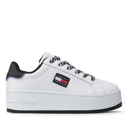 

Снікерcи Tommy Jeans Flatform Wild Animal Cupsole EN0EN01655 White YBR, Білий