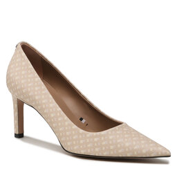 Boss Pantofi cu toc subțire Boss 50493010 Light Beige 275