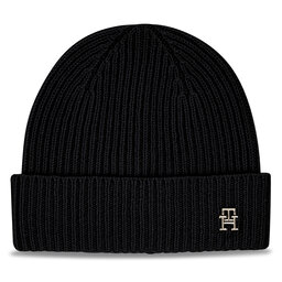 Tommy Hilfiger Čepice Tommy Hilfiger Cashmere Chic Beanie AW0AW15321 Black BDS