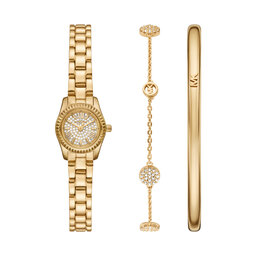 Michael Kors Conjunto de reloj y pulsera Michael Kors Lexington Set MK4944SET Oro