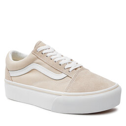 Vans old skool hotsell platform femme beige